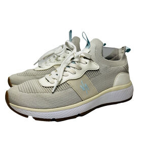 RIVAL Reign Light Gray Blue Sneakers‎ Womens Sz 8.5 Slip On or Lace Up Comfort